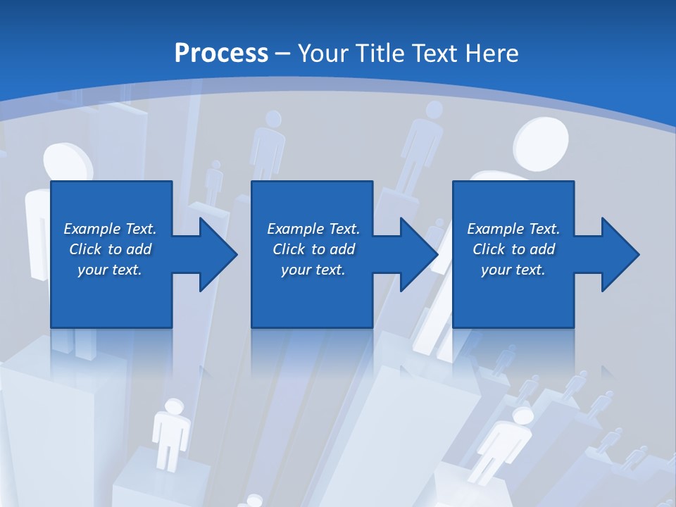 Worker On Business 3D Graph Stat Background PowerPoint Template