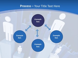 Worker On Business 3D Graph Stat Background PowerPoint Template