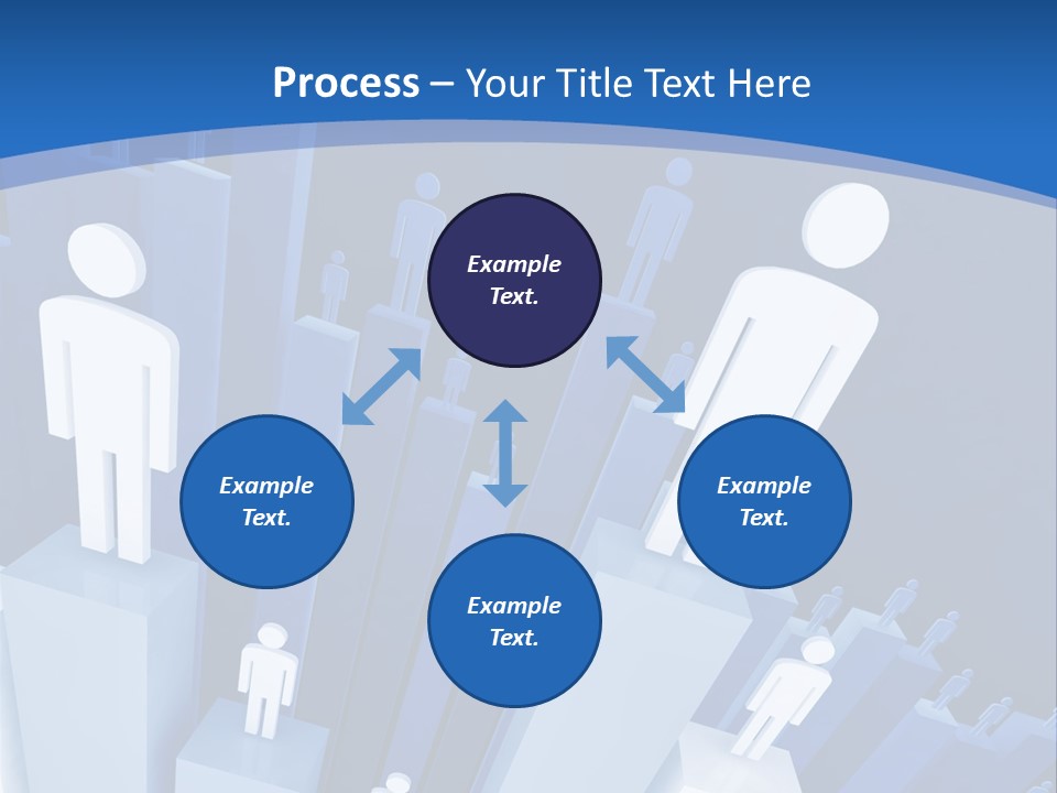 Worker On Business 3D Graph Stat Background PowerPoint Template