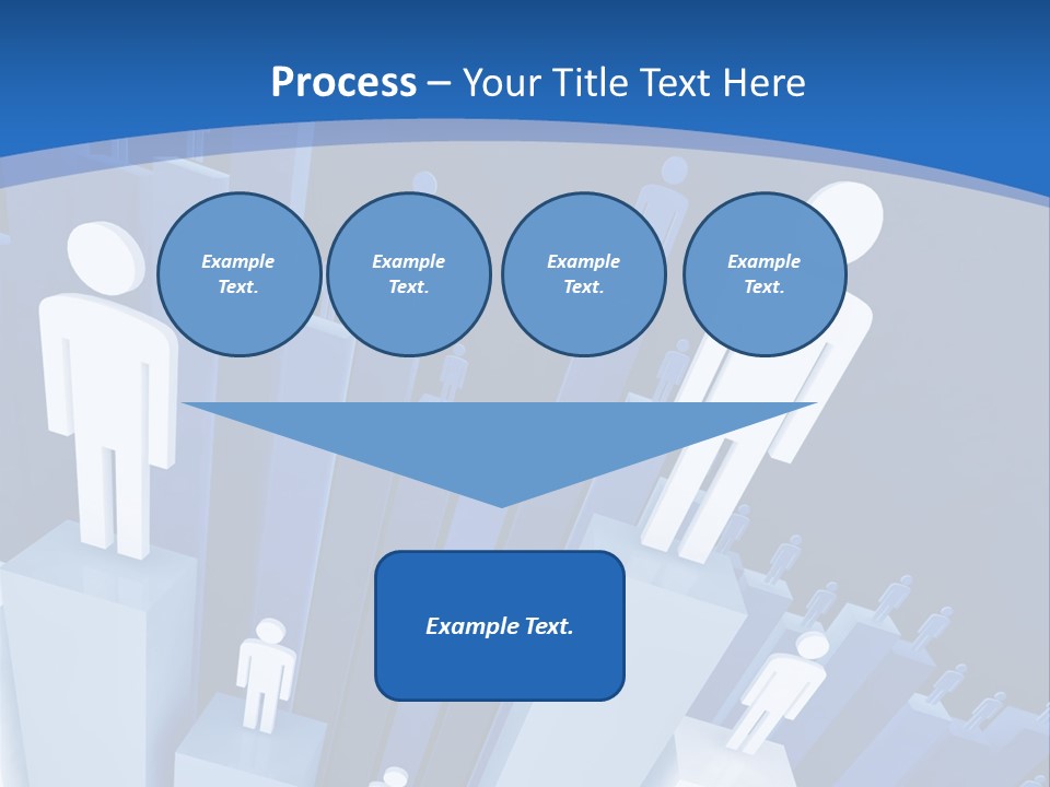 Worker On Business 3D Graph Stat Background PowerPoint Template