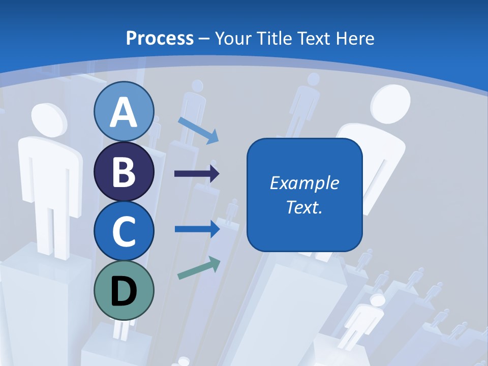 Worker On Business 3D Graph Stat Background PowerPoint Template