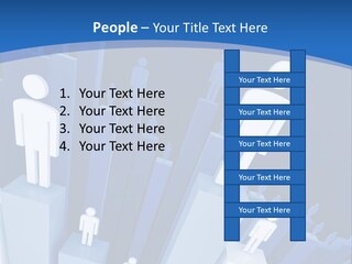 Worker On Business 3D Graph Stat Background PowerPoint Template