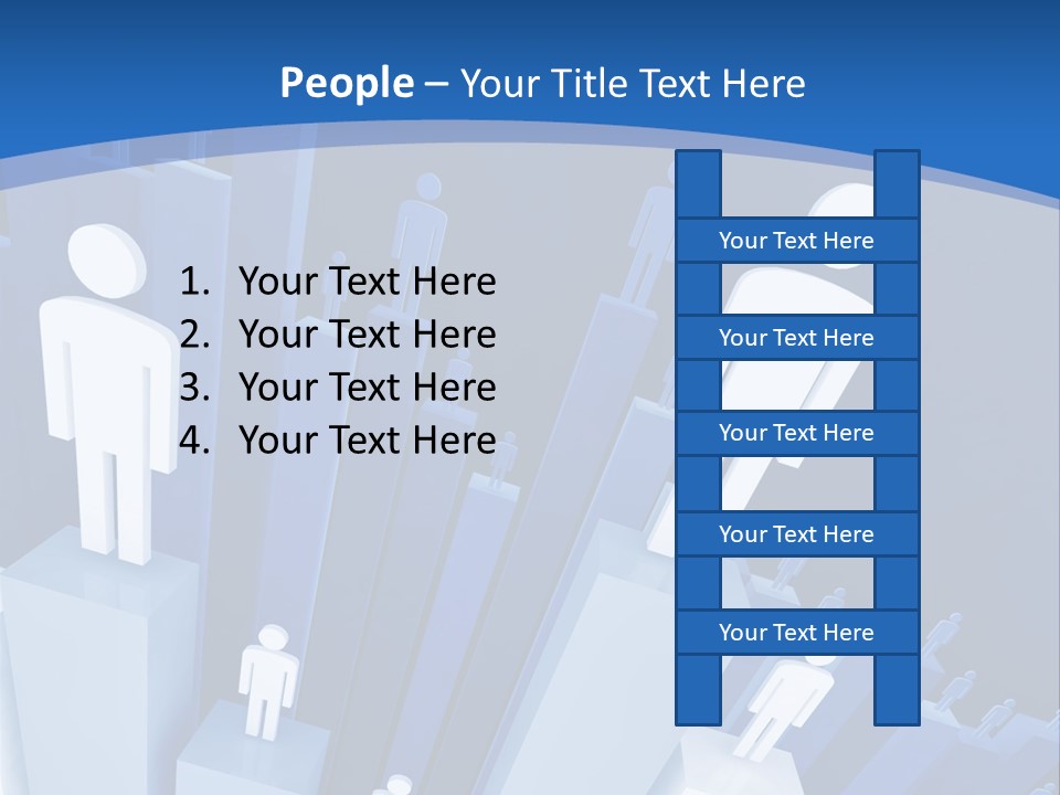 Worker On Business 3D Graph Stat Background PowerPoint Template