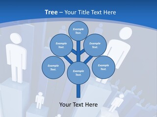Worker On Business 3D Graph Stat Background PowerPoint Template