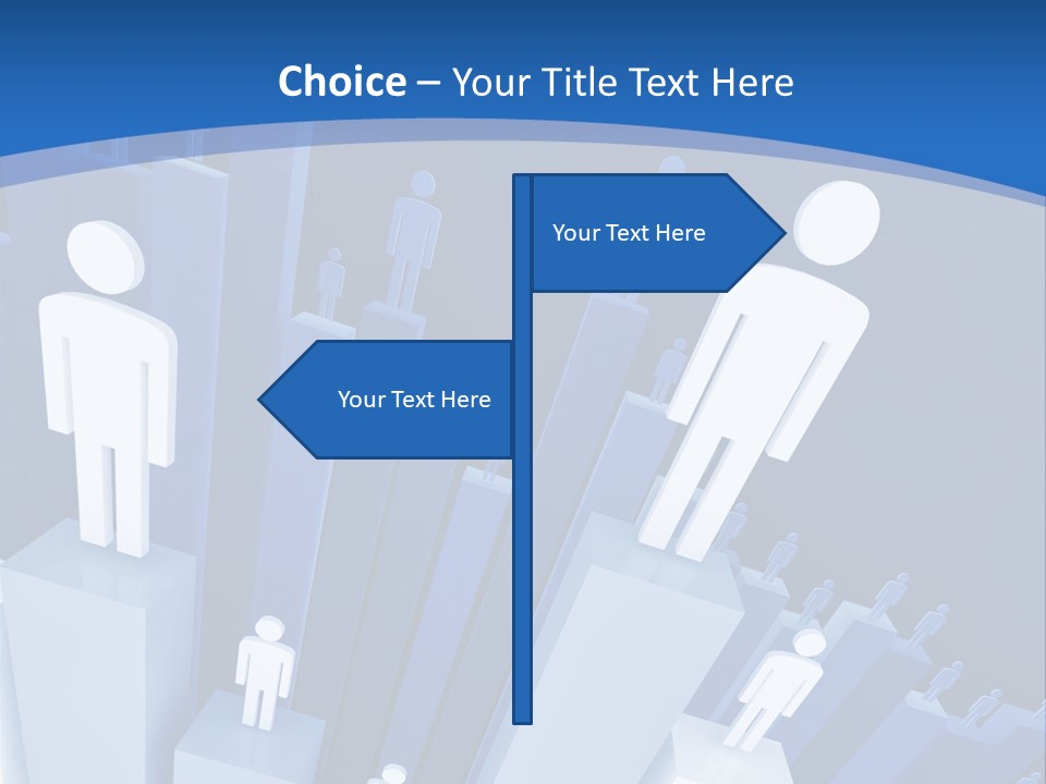 Worker On Business 3D Graph Stat Background PowerPoint Template