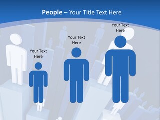 Worker On Business 3D Graph Stat Background PowerPoint Template