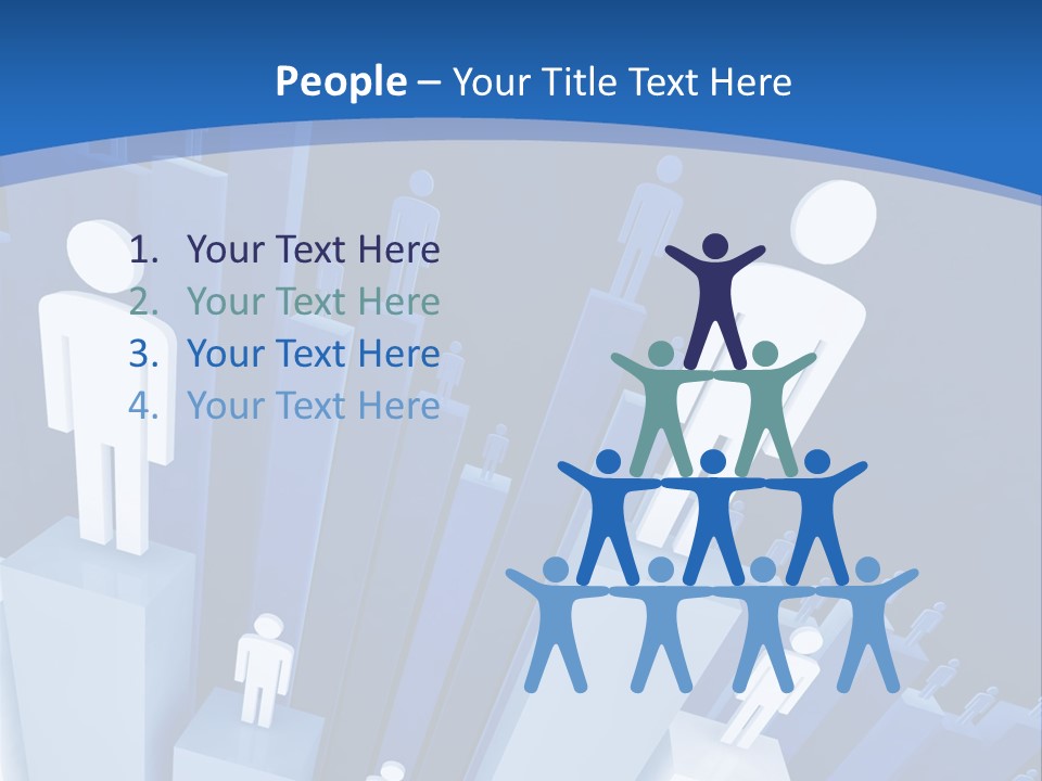 Worker On Business 3D Graph Stat Background PowerPoint Template