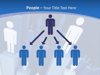 Worker On Business 3D Graph Stat Background PowerPoint Template