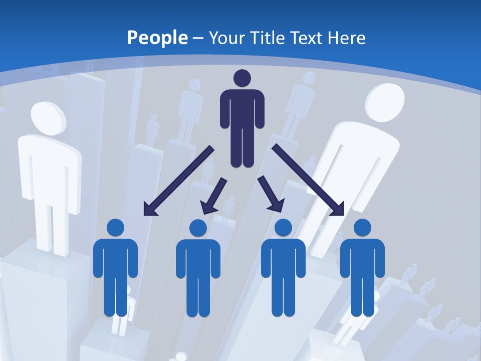 Worker On Business 3D Graph Stat Background PowerPoint Template