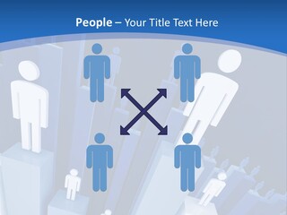 Worker On Business 3D Graph Stat Background PowerPoint Template