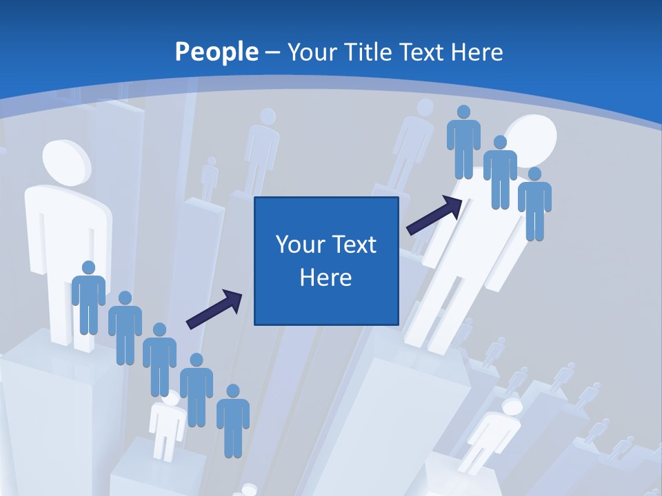 Worker On Business 3D Graph Stat Background PowerPoint Template