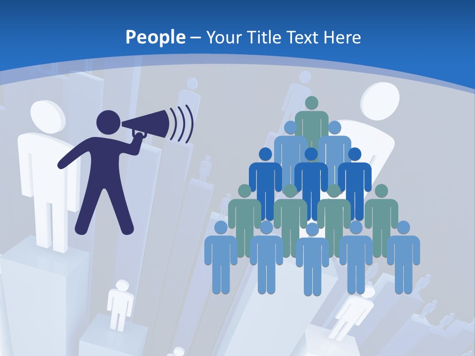 Worker On Business 3D Graph Stat Background PowerPoint Template