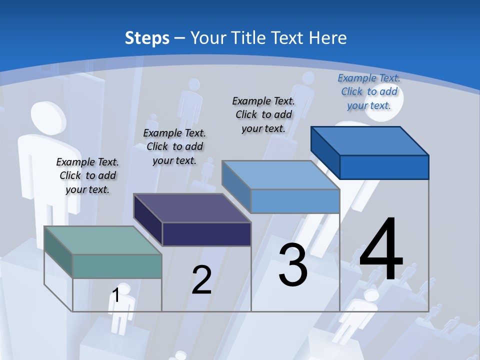Worker On Business 3D Graph Stat Background PowerPoint Template