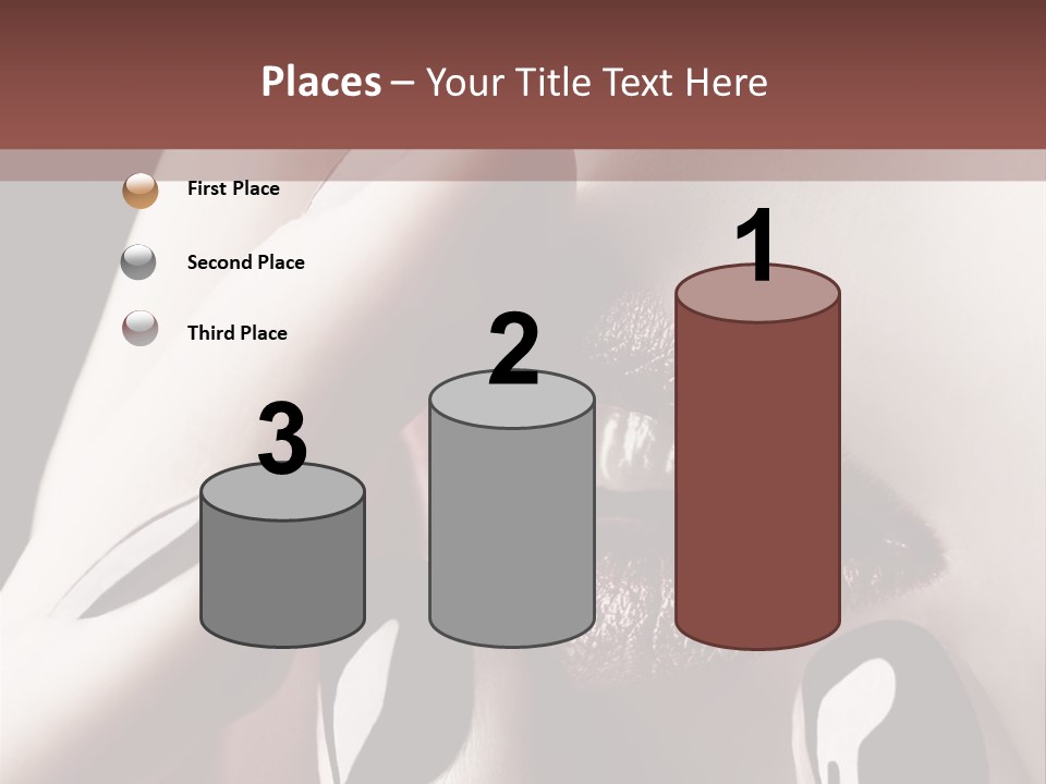 Close-Up Of Lips And Nails PowerPoint Template