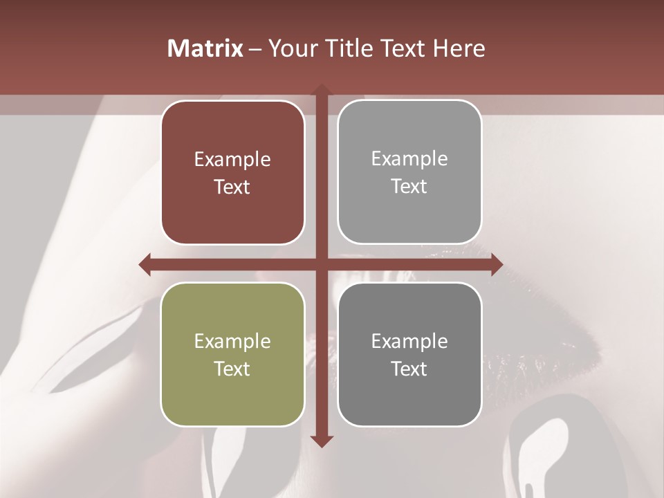 Close-Up Of Lips And Nails PowerPoint Template