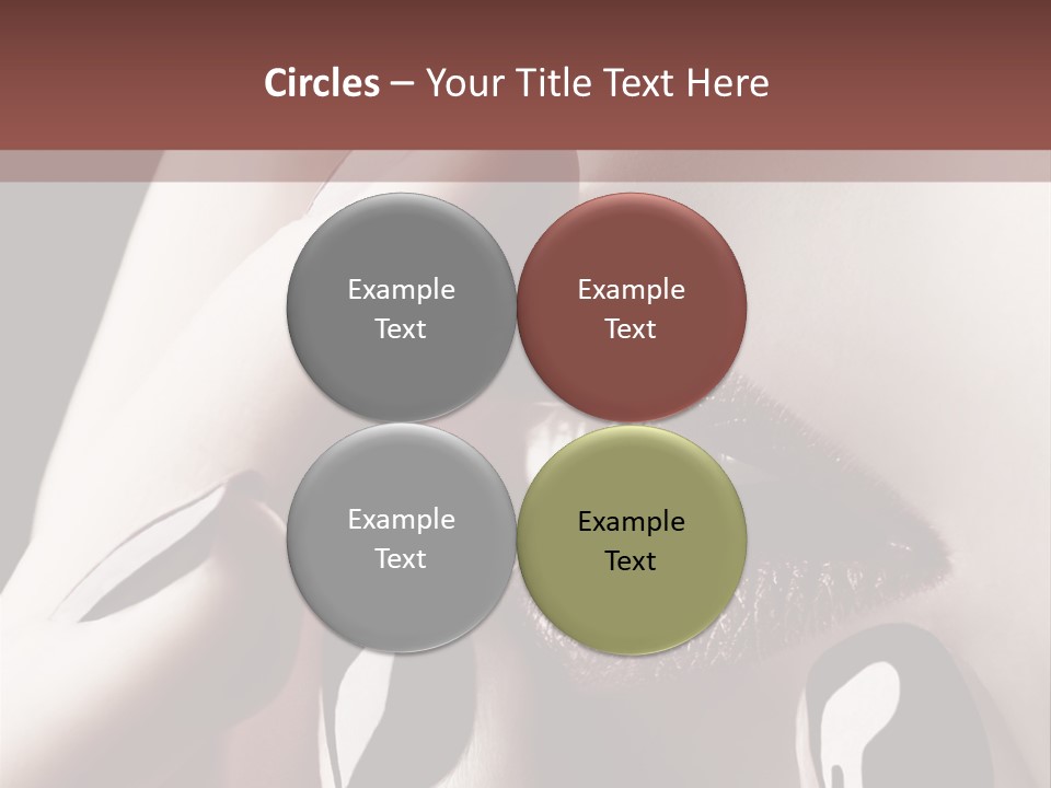 Close-Up Of Lips And Nails PowerPoint Template