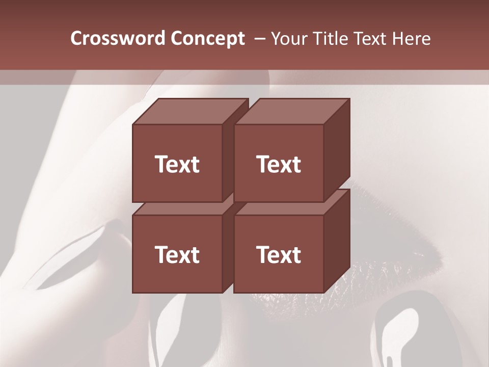 Close-Up Of Lips And Nails PowerPoint Template