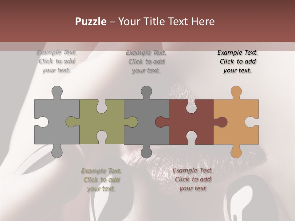 Close-Up Of Lips And Nails PowerPoint Template
