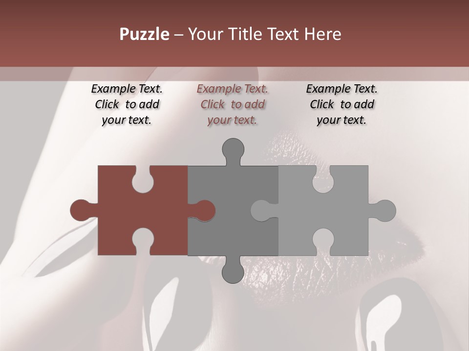 Close-Up Of Lips And Nails PowerPoint Template