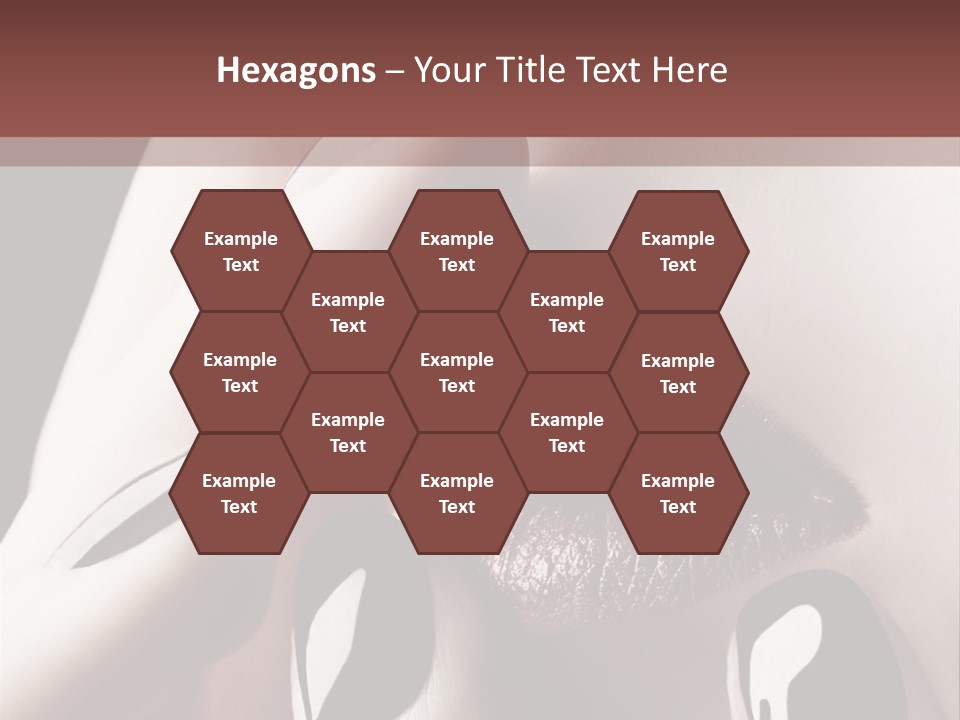 Close-Up Of Lips And Nails PowerPoint Template