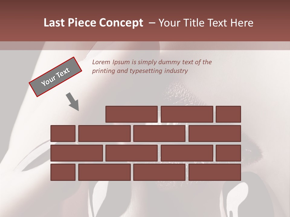 Close-Up Of Lips And Nails PowerPoint Template