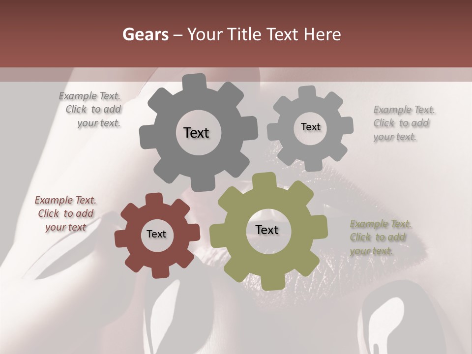 Close-Up Of Lips And Nails PowerPoint Template