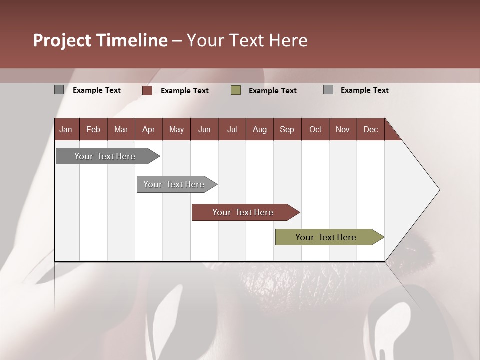 Close-Up Of Lips And Nails PowerPoint Template