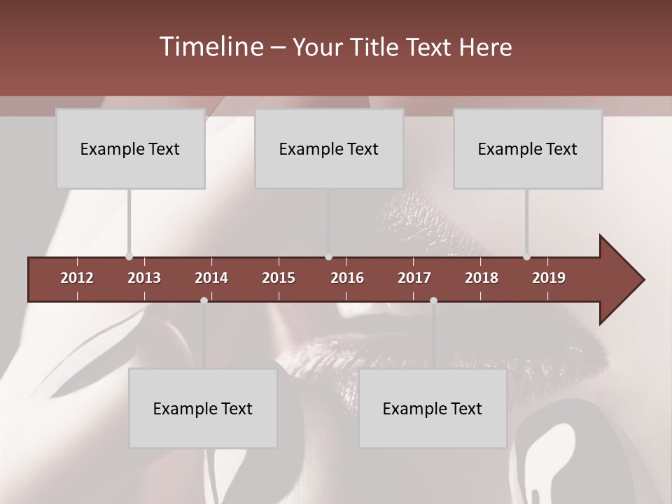 Close-Up Of Lips And Nails PowerPoint Template