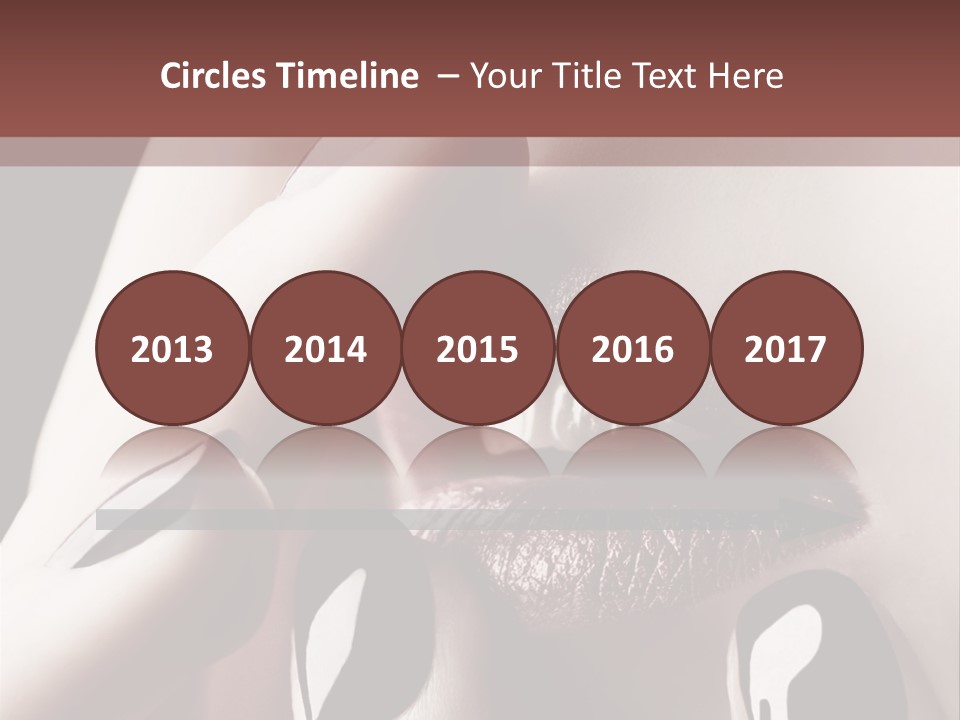 Close-Up Of Lips And Nails PowerPoint Template