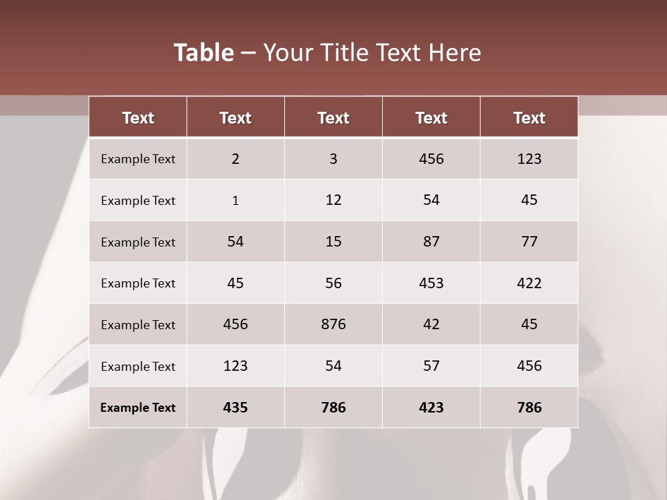 Close-Up Of Lips And Nails PowerPoint Template