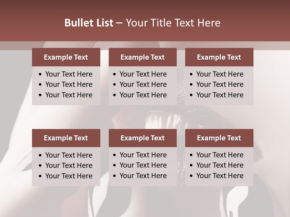 Close-Up Of Lips And Nails PowerPoint Template