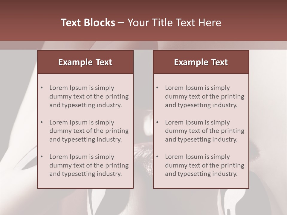 Close-Up Of Lips And Nails PowerPoint Template