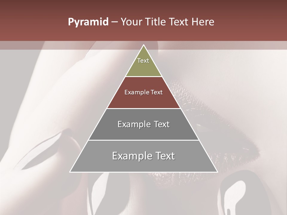 Close-Up Of Lips And Nails PowerPoint Template