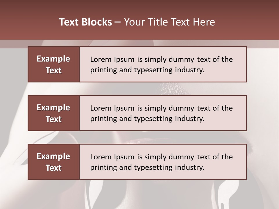 Close-Up Of Lips And Nails PowerPoint Template