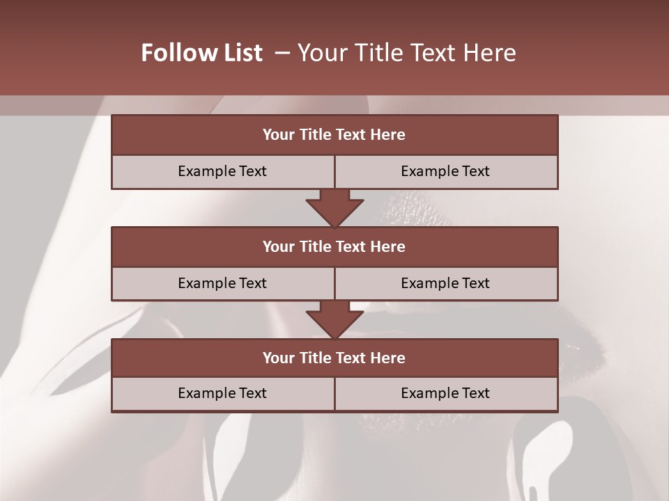 Close-Up Of Lips And Nails PowerPoint Template