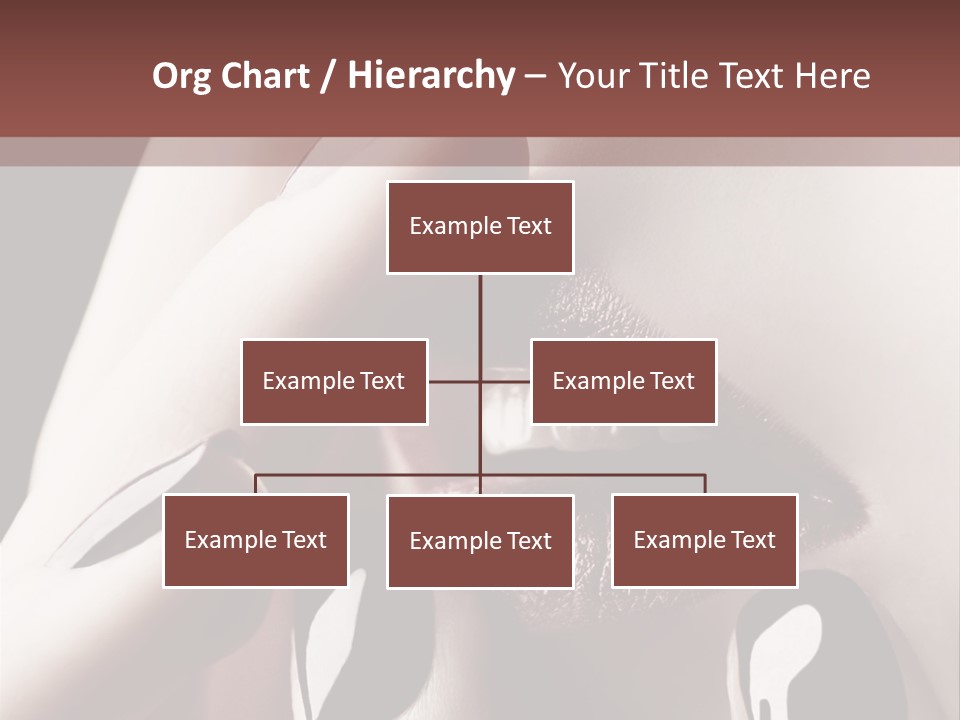 Close-Up Of Lips And Nails PowerPoint Template