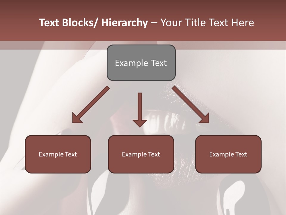 Close-Up Of Lips And Nails PowerPoint Template