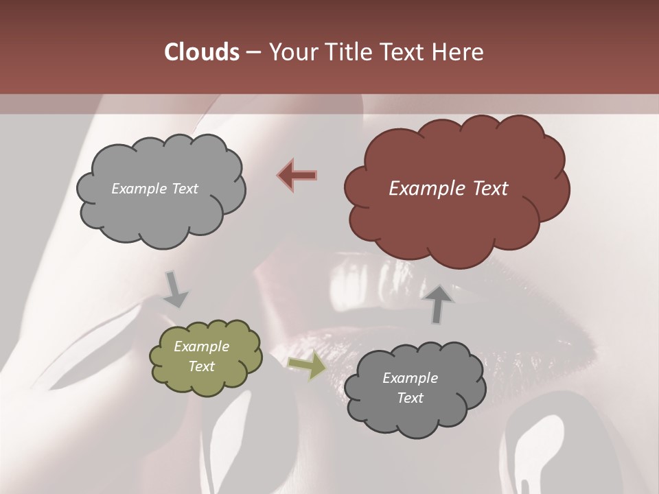 Close-Up Of Lips And Nails PowerPoint Template