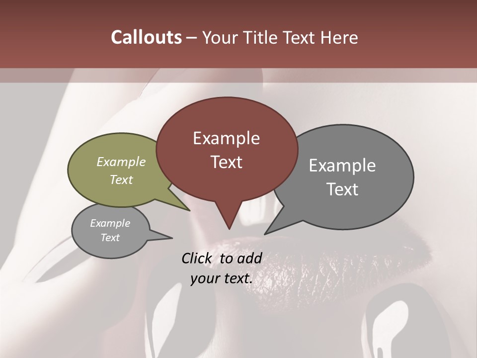 Close-Up Of Lips And Nails PowerPoint Template