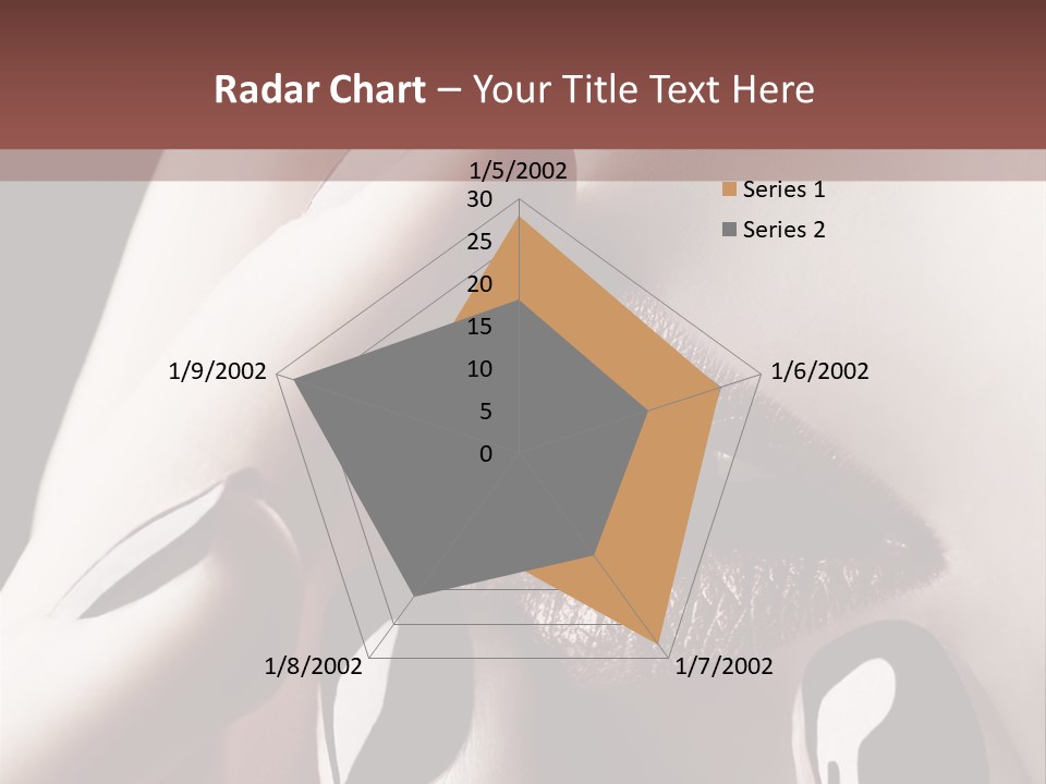 Close-Up Of Lips And Nails PowerPoint Template