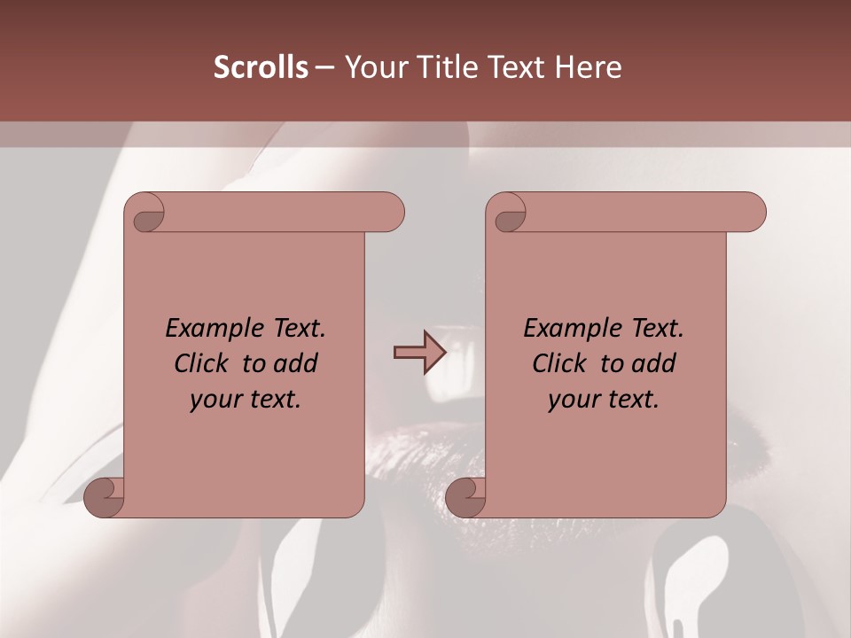 Close-Up Of Lips And Nails PowerPoint Template