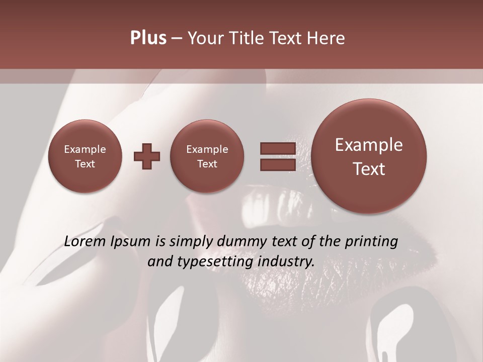 Close-Up Of Lips And Nails PowerPoint Template