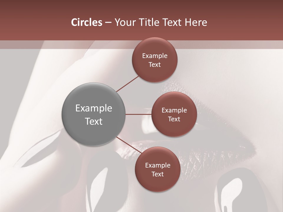 Close-Up Of Lips And Nails PowerPoint Template