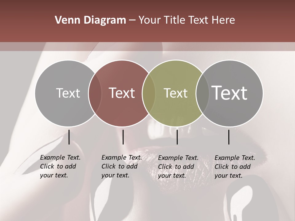 Close-Up Of Lips And Nails PowerPoint Template