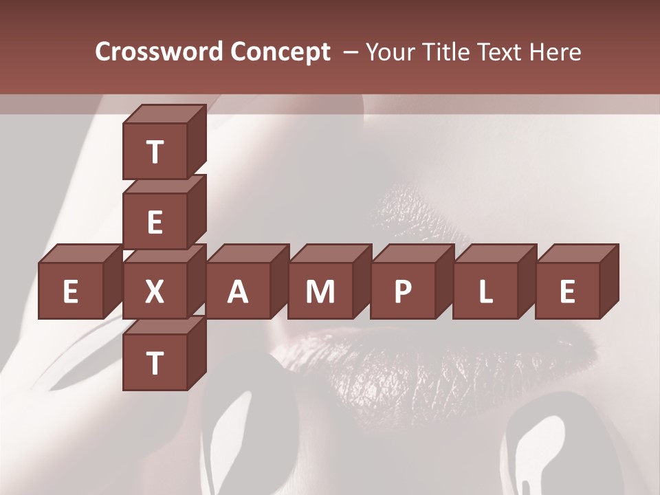 Close-Up Of Lips And Nails PowerPoint Template