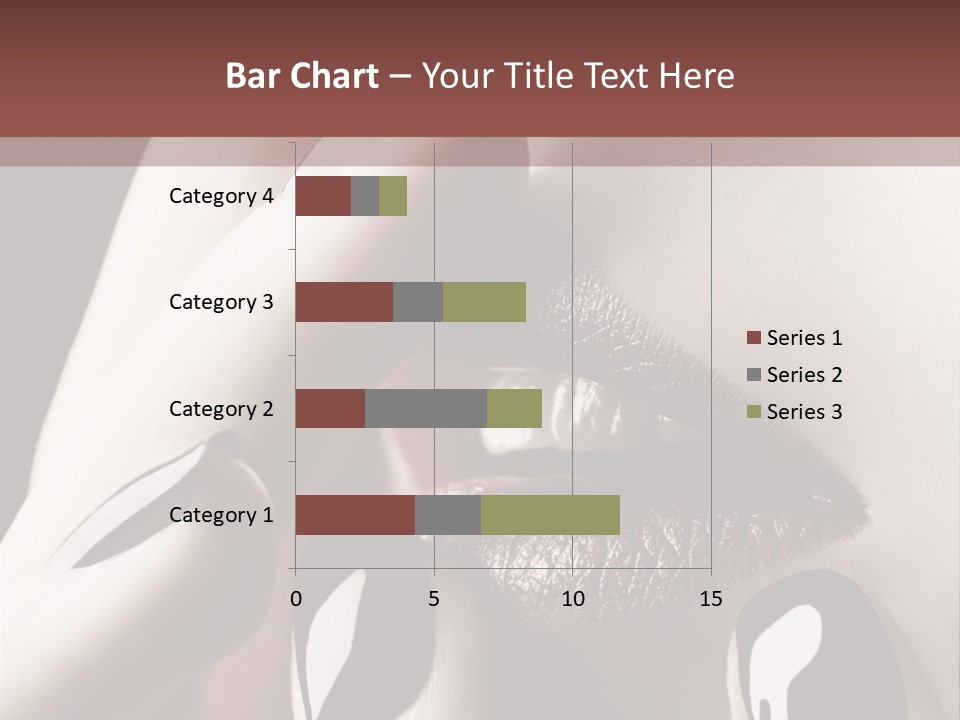 Close-Up Of Lips And Nails PowerPoint Template