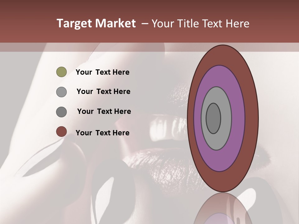 Close-Up Of Lips And Nails PowerPoint Template