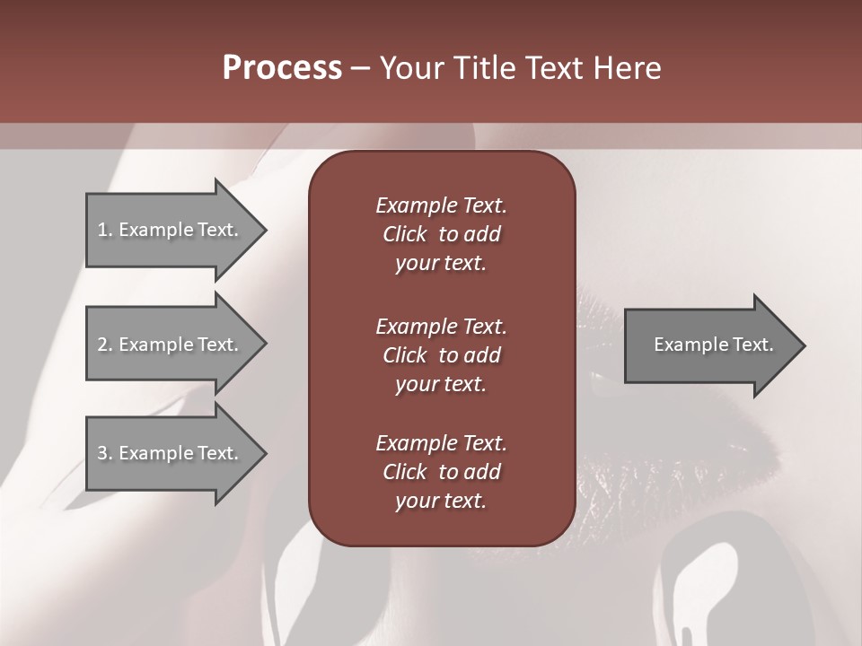 Close-Up Of Lips And Nails PowerPoint Template