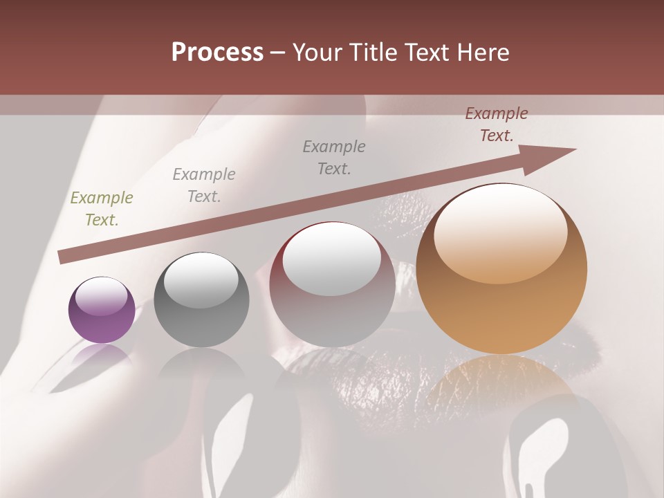 Close-Up Of Lips And Nails PowerPoint Template