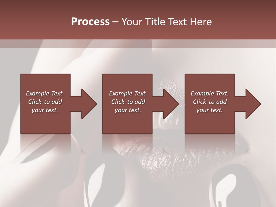 Close-Up Of Lips And Nails PowerPoint Template